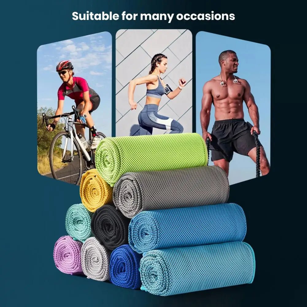 Instant Cooling Towel Quick Dry Sweat Absorption Running Towel Yoga Towel Workout Sports Physical Cooling Gym Fitness Towels - Run Forrest Store